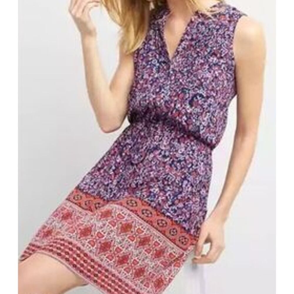 Gap Tank Dress Floral Pattern Lightweight Spring Summer Womens XS